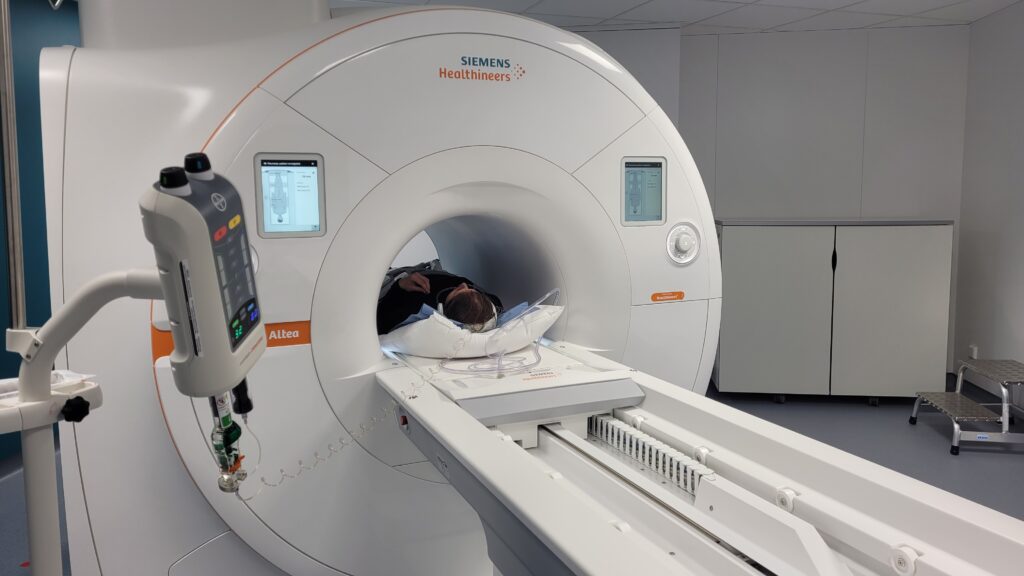IRM avec un patient
