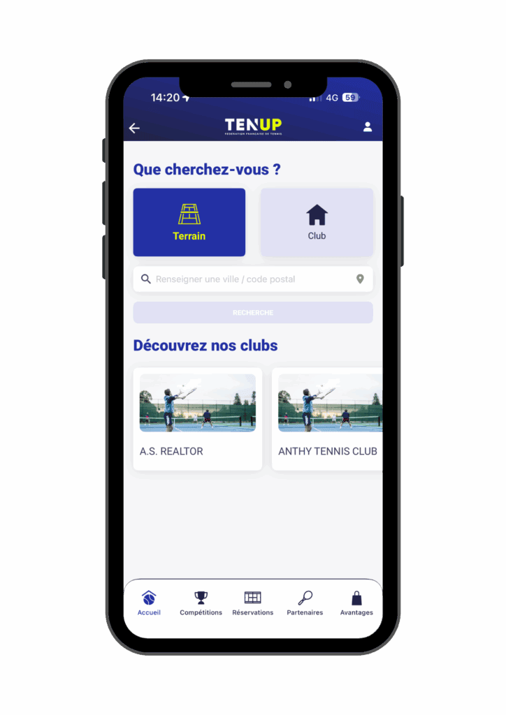 Comment utiliser Ten'UP pour réserver son cours de tennis à Bligny 2 2 2