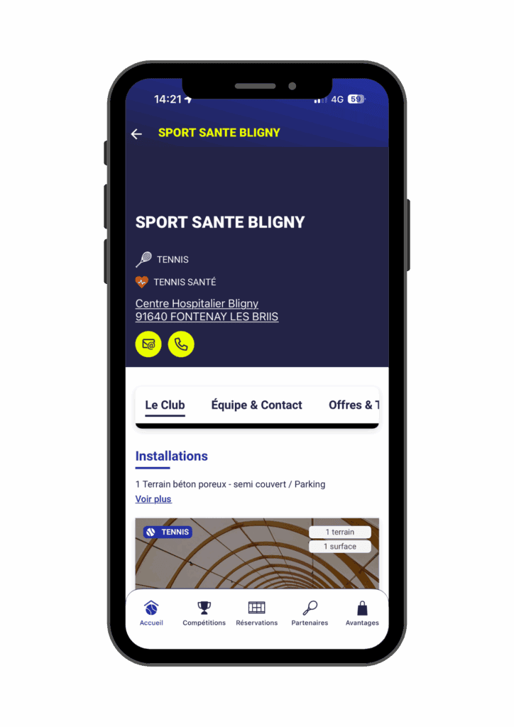 Comment utiliser Ten'UP pour réserver son cours de tennis à Bligny 5 4