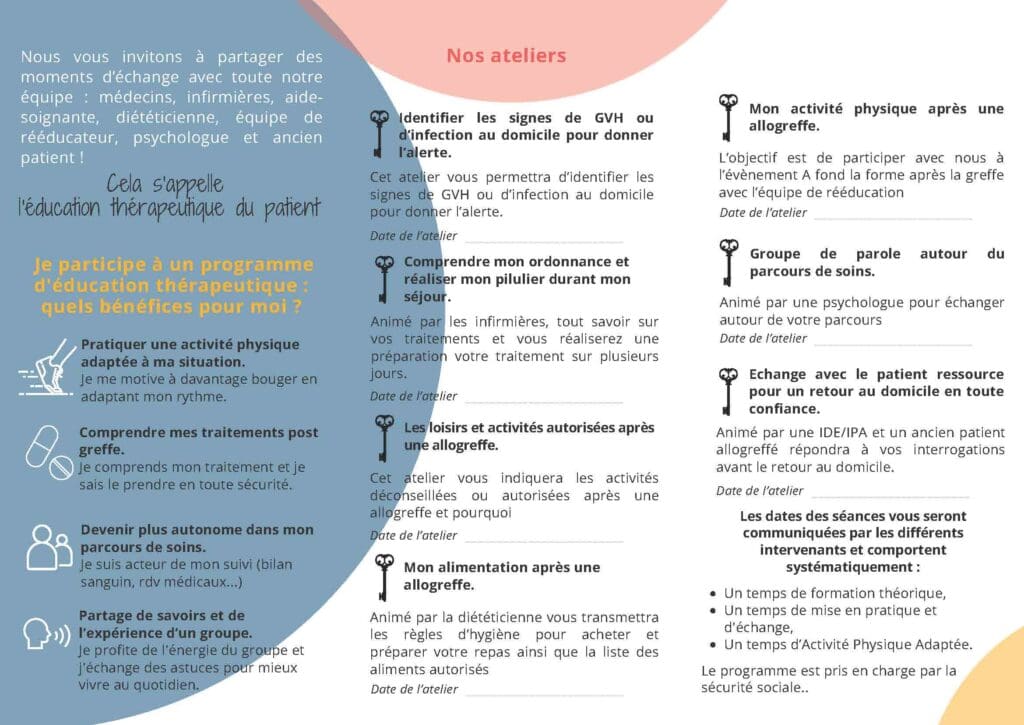 Education thérapeutique du Patient 5 flyer etp retour a domicile page 1