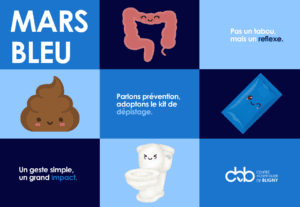 Miniature article Mars Bleu sur le dépistage du cancer colorectal au Centre Hospitalier de Bligny